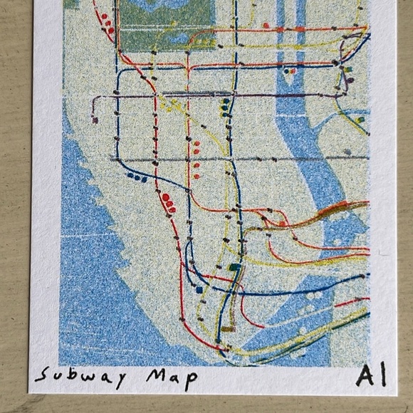 ANASTASIA INCIARDI Subway Map Mini Print - Picture 3 of 5